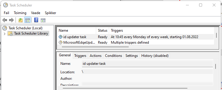 id updater task