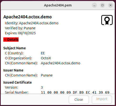 ECC certificate in Ubuntu