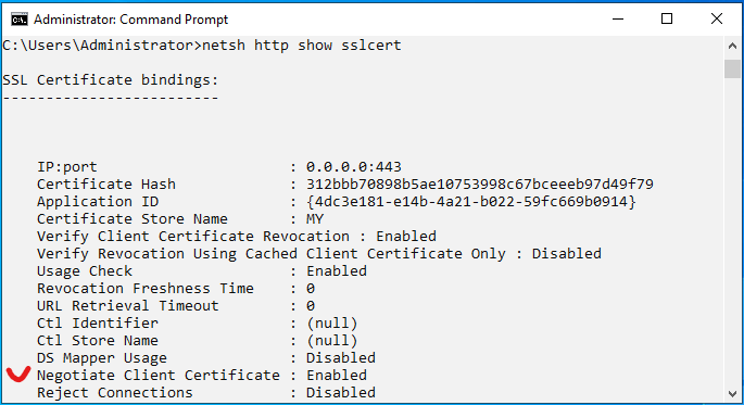 In-handshake authentication method is now enabled