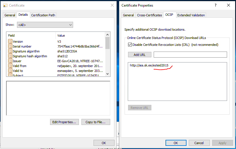 Configuring AIA OCSP path on IIS server