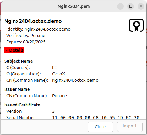 ECC certificate in Ubuntu