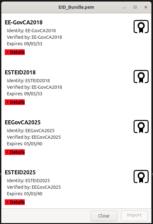 Root and intermediate certificates in one file